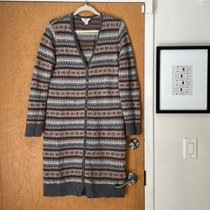 Talbots 100% Merino Wool Long Sweater
